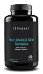 Hair, Nails & Skin Complex, with Vitamins, Minerals & Biotin, 120 Capsules | for Hair Loss and weak Skin and Nails | Vegan, Non-GMO, Additive Free | Zenement