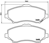 Bromsbelägg Brembo - Jeep - Fiat - Chrysler - Dodge - Lancia