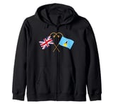 Saint Lucian Heritage UK Saint Lucian Zip Hoodie