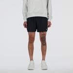 New Balance RC Seamless 5" Shorts Svart med Reflekser for Løping | Komfort og Stil