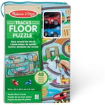 Melissa & Doug Floor Puzzle & Play Set Race Track