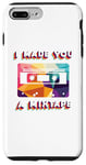 Coque pour iPhone 7 Plus/8 Plus Cassette Tape Retro Music Costume des années 80 et 90