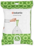 Brabantia Perfectfit Bin Liners (Size G/23-30 Litre) Thick Plastic Trash Bags...