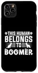 Coque pour iPhone 11 Pro Max Nom de chien Boomer Cadeau personnalisé pour animal domestique appelé Boomer