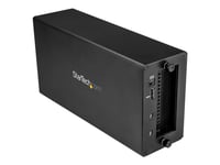 Startech.Com Thunderbolt 3 Pcie Expansion Chassis, External Enclosure Box With 1X Pci-Express Slot, 5K/4K Output Via Tb3/Dp Ports, Taa - Förlängningskabel Till Systembuss - Dp - 65 Watt - För P/N: Tb3dk2dpm2, Tb3dock2dppd, Tb3dock2dppu