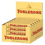 Toblerone 24 x 35g Bars Swiss Milk Chocolate with Honey & Almond Nougat