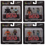 Walking Dead Minimates Figurine 2 " Wave 3 Lot Set Zombie Dexter Hershel