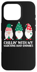 iPhone 16 Pro Chilling With My Marching Band Gnomies Funny Gnome Xmas PJs Case