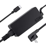 Chargeur pour Lenovo 65W USB-C Ordinateur Portable pour Lenovo Thinkpad X1 T14 T15 L13 L14 L15 E14 E15 T480 T480S T490 T580 T590 E480 E580 E590 X280 X380 L380 L480 Yoga Type-C Adaptateur Alimentation