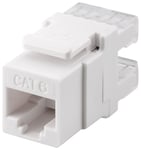 Goobay Keystone-modul RJ45 CAT 6, UTP, 250 MHz 16,7 mm bred, RJ45-kontakt (8P8C).