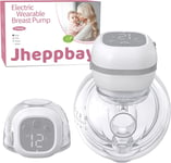 Jheppbay Double Electric Breast Pumps - 12 Levels & 3 Modes Wearable Breast Pump