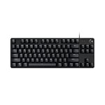 Logitech G413 TKL SE Clavier Gaming Mécanique, Clavier Allemand QWERTZ - Noir