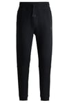 BOSS Mens Sestart Cotton-Terry Tracksuit Bottoms with Logo Patch