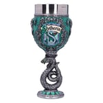 Nemesis Now B5609T1 Harry Potter – Coupe de Collection – Motif : Serpentard – Cadeau pour Fan et Passionné – Qualité Supérieure – Vert et Argenté – 19,5 CM, Résine, 19,5cm ,350ml