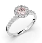 Festive Isabella morganit halo-diamantring 14-595-052M-VK-HSI1