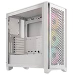 [B-Grade] Corsair 4000D Airflow RGB Tempered Glass Mid Tower PC Case True White - CC-9011241-WW