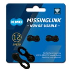 KMC MissingLink 12X Joining Links 12 Speed Chain DLC 2 Pair (Non Reusable)