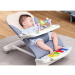 Baby Rocking Swing Chair Universal Wheels Foot Piano Music Baby Rocking Chair