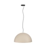 Eglo Suspension luminaire Gaetano 1, lustre pour salon et salle à manger, lampe de plafond suspendue en métal noir et couleur sable, douille E27, Ø 53,5 cm