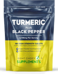 Turmeric Tablets 3200mg with Black Pepper 180 High Strength Curcumin Supplements