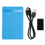 2,5 tuuman kiintolevykotelo USB3.0 Plug and Play -mobiilikiintolevykotelon ulkoinen kiintolevykotelosovitin Windows-käyttöjärjestelmälle Blue