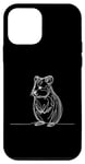 iPhone 12 mini Quokka Small Marsupial Line Art Mammal Art Zoologist Case