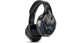 Casque de jeu pour xbox one, casque sans fil bluetooth pour la musique, casque de jeu filaire（bleu）