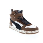 Puma RBD Game Barista 38978501 Mens Brown Leather Lifestyle Trainers Shoes