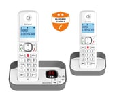 Pack téléphone duo répondeur ALCATEL F 860 VOICE DUO GRIS