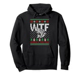 Funny Where's The Fish WTF Fisherman Ugly Christmas Sweater Pullover Hoodie