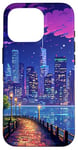 iPhone 16 Pro New York Manhattan Walk View Retro Pixel Art Case