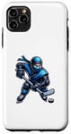 Coque pour iPhone 11 Pro Max Joueur ninja de hockey sur glace