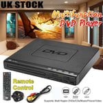 DVD Player Compact Multi Region HDCD CD VCD Music Disc Upscaling USB With Remote