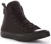 Converse A05707C All Star Hi Tec Tuff Canvas Black Mono Womens UK 3 - 8