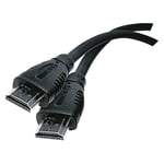 EMOS SD 0110 High Speed Cable with Ethernet/HDMI 1.4/Full 4K Ultra HD/3D/ARC Support A Plug 10 m Black Compatible with Plasma and LCD TVs, Xbox, PS3, PS4, PC, HDTV