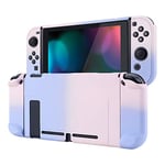 eXtremeRate PlayVital Coque de Protection pour Nintendo Switch Console Coque Grip Protection Manette pour Switch Joycon Housse de Protection pour Switch(Rose Violet Dégradé)