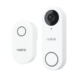 Reolink Smart 2K+ Wired WiFi Video Doorbell med Chime - Vit