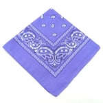 Bandana Scarf Sjal Snusnäsduk Paisleymönster Ljus Lila lila