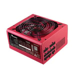 Mars Gaming MPVU750M, Alimentation Full Modulaire 750W ATX, 10 Ans Garantie, 80Plus Silver +87% d'Efficacité, Ventilateur FDB 140mm avec Technologie AI-RPM, Condensateurs Japonais 105°, Rouge