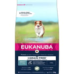 Eukanuba Grain Free S/M Adult suaugusiems mažų ir vidutinių veislių šunims su ėriena, 3 kg