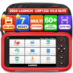 2024 LAUNCH CRP123i 2.0 Valise Diagnostic Auto OBD2, obd2 Diagnostic Français Voiture Multimarque Professionnel, 4 Diagnostics de systèmes, 7+ réinitialisations Huile/Frein/SAS/ABS/DPF/BMS/ETS