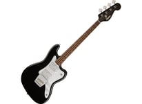 Squier Paranormal Rascal Bass HH, Laurel Fingerboard, White Pearloid Pickguard, Metallic Black