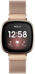 Fitbit Versa 4      Milanese Loop Strap   Gold