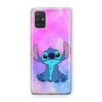 ERT GROUP Coque de téléphone Portable pour Samsung A51 Original et sous Licence Officielle Disney Motif Stitch 006 Parfaitement adapté à la Forme du téléphone Portable, Coque en TPU