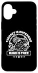 Coque pour iPhone 16 Plus Therapy Is Cher Wind Is Free Moto Bike Rider