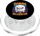 Jeu pour la relaxation Gamer Nerd Panda Jeux PC PopSockets PopGrip pour MagSafe