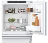 BOSCH Series 4 KUR21VFE0G Integrated Undercounter Fridge - Fixed Hinge, White