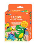 Avenir Mon premier kit de laçage | Dino Friends | Améliore les compétences en couture et en couture | Amusement créatif pour les enfants de 3 ans et plus (CH211798)