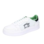 Chaussures Hommes ATLANTIC STARS 45 Ue Baskets Blanc Cuir Tissu BC165-45