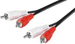 Audio video Câble 5,0 m 2 x RCA plug 2 x RCA plug